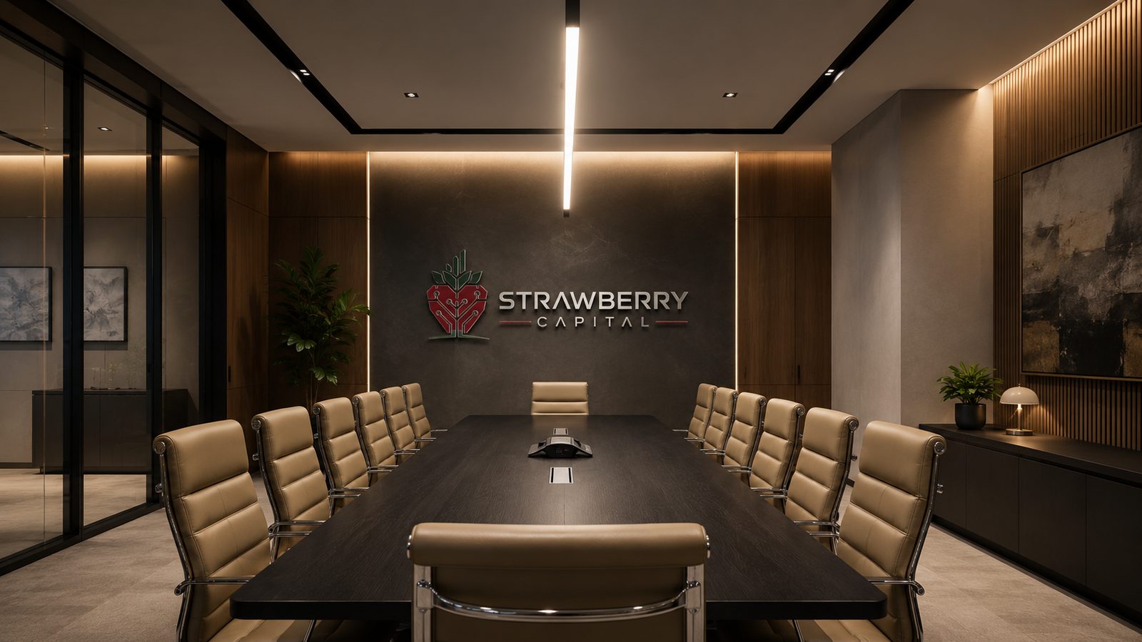 The Strawberry Capital boardroom